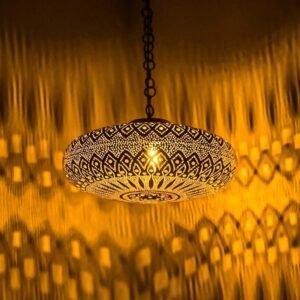 Handmade Moroccan Brass Dome Pendant Light