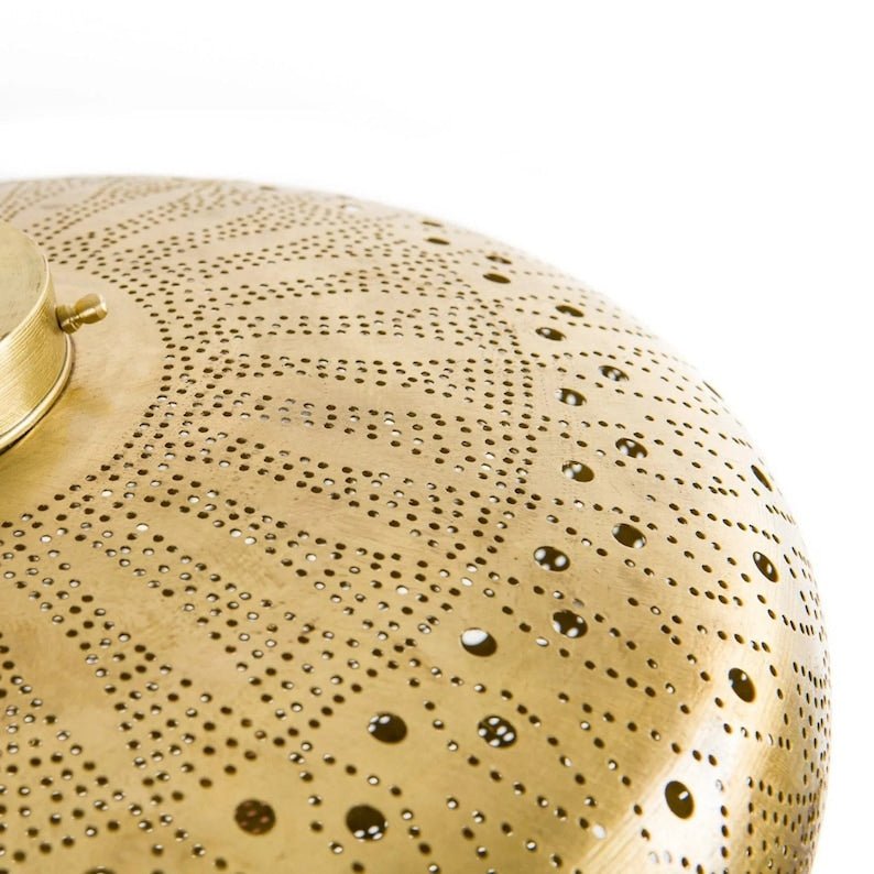 Moroccan Hanging Chandelier - Brass Pendant Light, Moroccan Light Fixtures, Moroccan Lantern