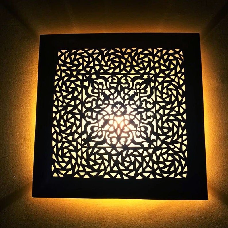 Luxurious Moroccan Wall Lamp - 100% Handmade Antique Brass Sconce for Elegant Oriental Lighting
