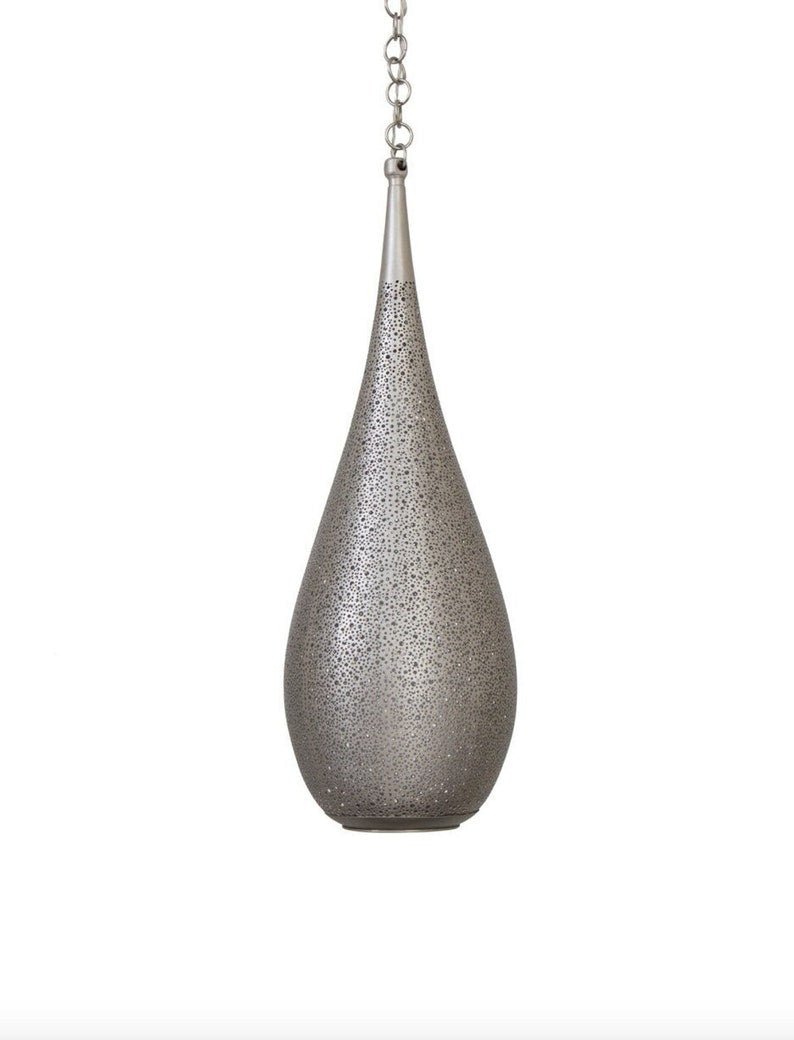 Handcrafted Moroccan Style Brass Pendant Light: Unique Handmade Hanging Lamp