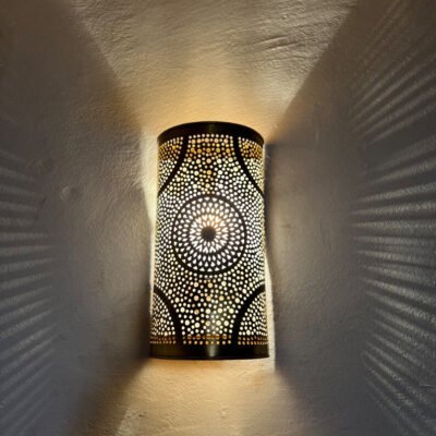Set of Two Moroccan Wall Lights – Handmade Brass Wall Sconces, Art Décor Light Fixtures Set of Two Moroccan Wall Lights – Handmade Brass Wall Sconces, Art Décor Light Fixtures
