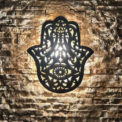 Hamsa Hand Moroccan Wall Light