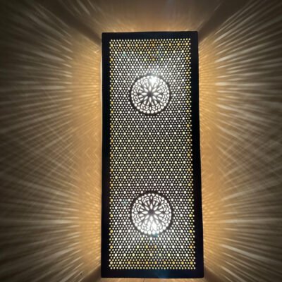 Moroccan Brass Wall Lamp β Customizable Gold, Bronze, Copper, Black, or Silver Sconce Moroccan Brass Wall Lamp β Customizable Gold, Bronze, Copper, Black, or Silver Sconce
