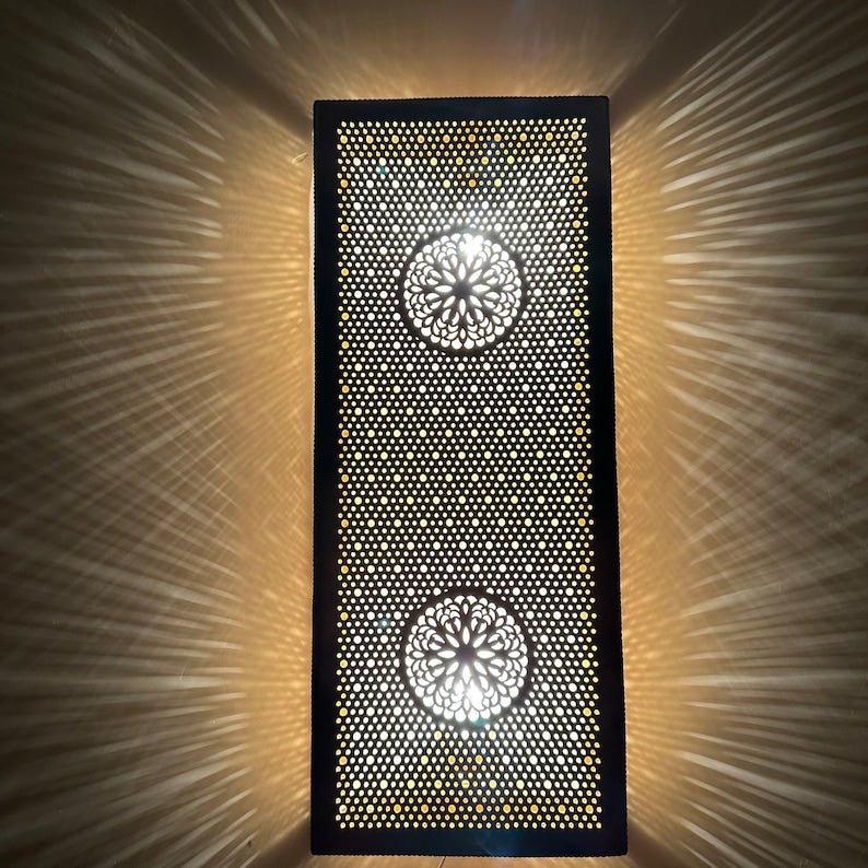 Moroccan Brass Wall Lamp β Customizable Gold, Bronze, Copper, Black, or Silver Sconce Moroccan Brass Wall Lamp β Customizable Gold, Bronze, Copper, Black, or Silver Sconce