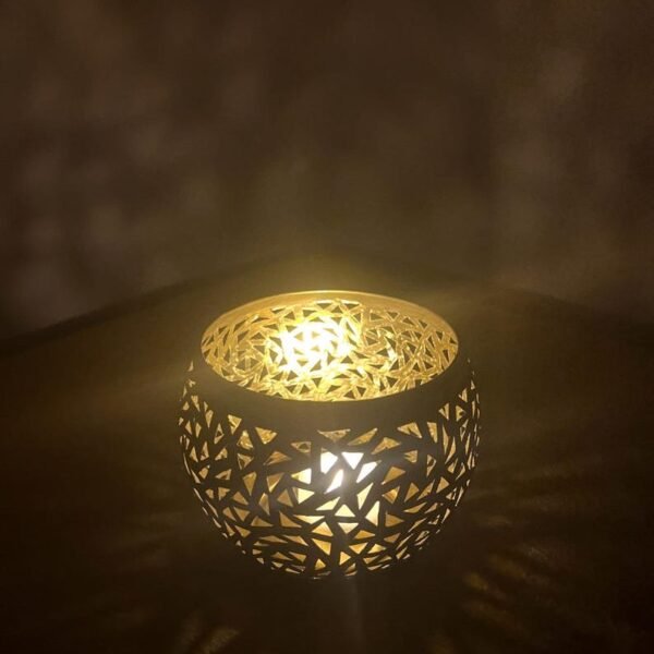 products-BLC6 Pierced Metal Candle Holder Moroccan Shadow Light Lantern