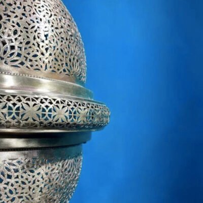 Handmade Moroccan Brass Pendant Lamp – Floral Dome Hanging Light