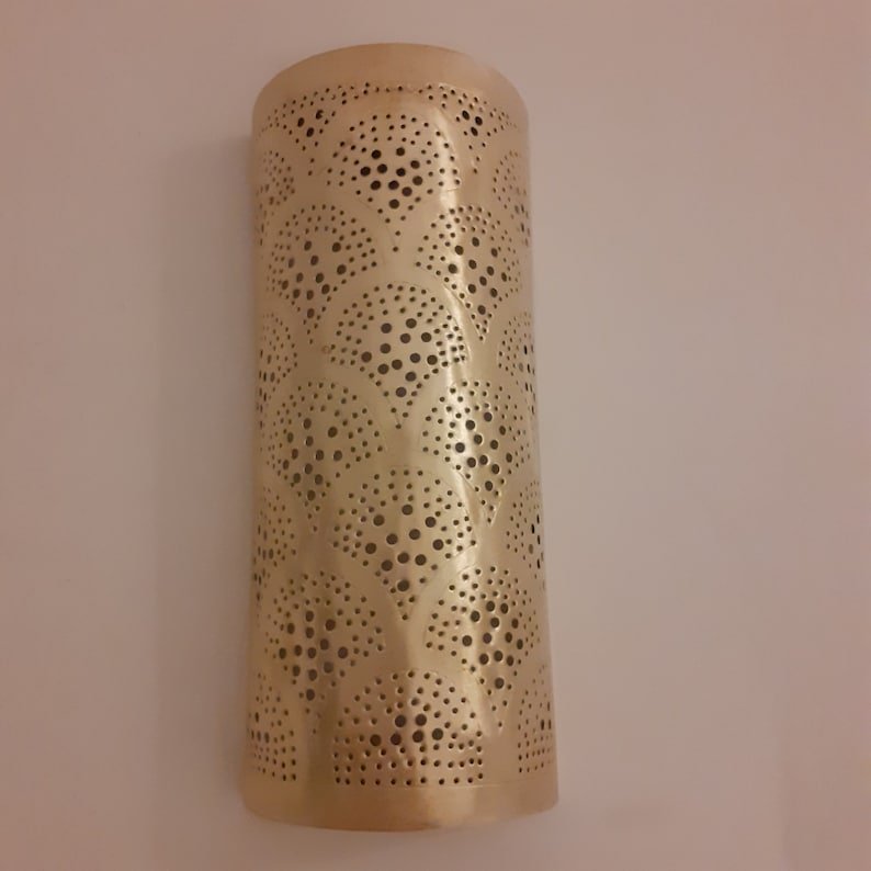Moroccan brass wall light, Moroccan silver sconce, handmade copper wall light, handcrafted bronze wall lamp, Marrakesh boho sconce lamp