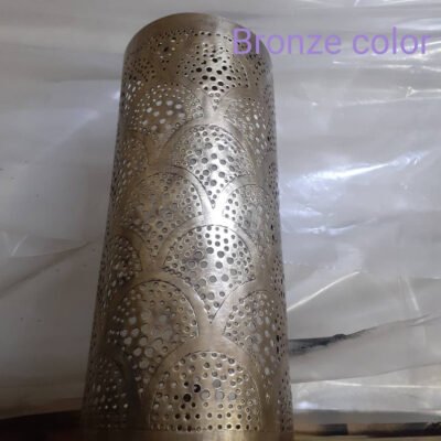 Moroccan brass wall light, Moroccan silver sconce, handmade copper wall light, handcrafted bronze wall lamp, Marrakesh boho sconce lamp