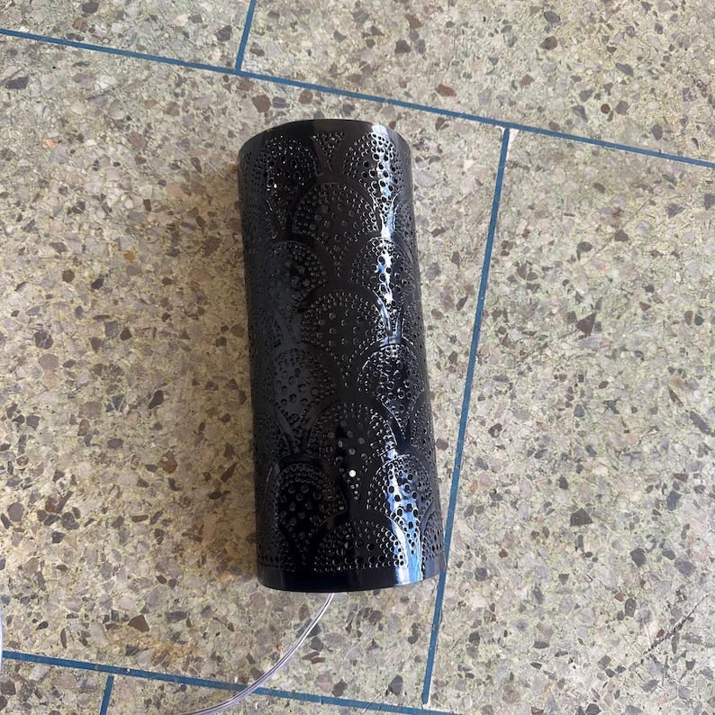 Moroccan brass wall light, Moroccan silver sconce, handmade copper wall light, handcrafted bronze wall lamp, Marrakesh boho sconce lamp