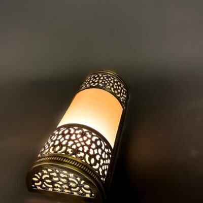 Moroccan Arched Brass Wall Sconce