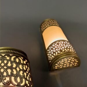 Moroccan Arched Brass Wall Sconce