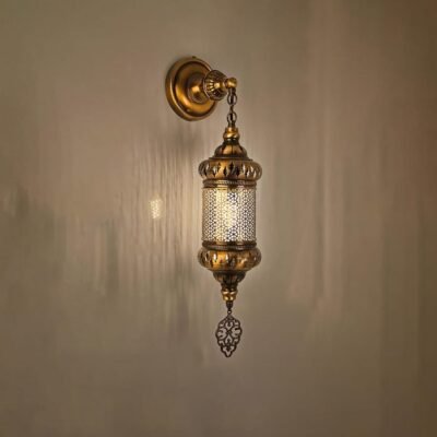 Handmade Turkish Wall Lantern: Moroccan Style Bedroom Sconce Handmade Turkish Wall Lantern: Moroccan Style Bedroom Sconce