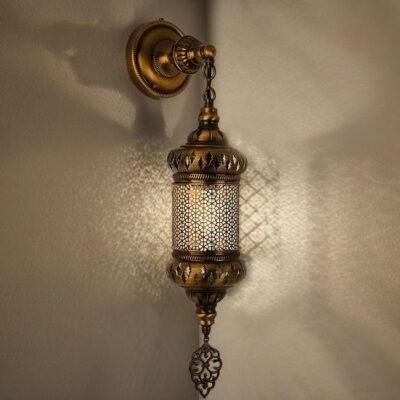 Handmade Turkish Wall Lantern: Moroccan Style Bedroom Sconce Handmade Turkish Wall Lantern: Moroccan Style Bedroom Sconce