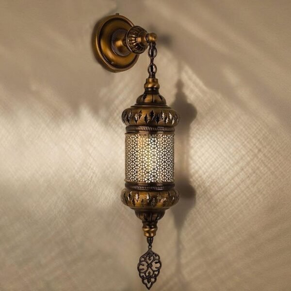 Moroccan Ottoman Brass Wall Sconce