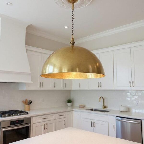 Handcrafted Brass Dome Ceiling Light Modern Moroccan Pendant