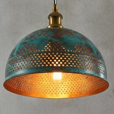 Hammered Copper Dome Pendant Light: Moroccan Boho Lighting Hammered Copper Dome Pendant Light: Moroccan Boho Lighting