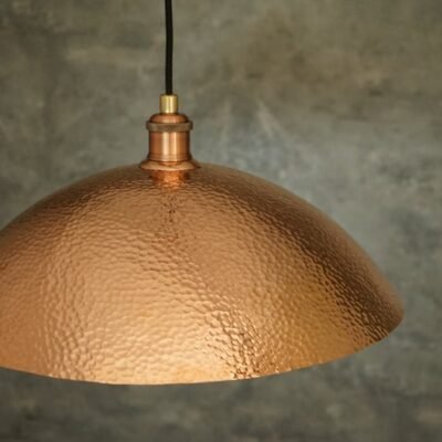 Copper Light Fixture, Hammered Solid Copper Dome Pendant Light, Ceiling Light | Duty-Free Copper Light Fixture, Hammered Solid Copper Dome Pendant Light, Ceiling Light | Duty-Free