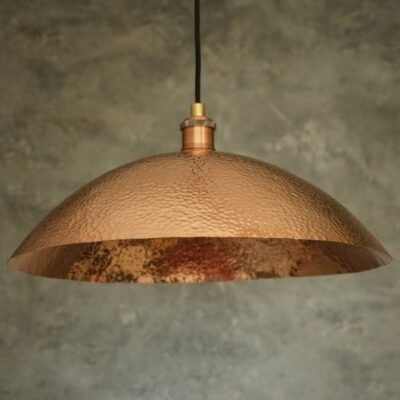 Copper Light Fixture, Hammered Solid Copper Dome Pendant Light, Ceiling Light | Duty-Free Copper Light Fixture, Hammered Solid Copper Dome Pendant Light, Ceiling Light | Duty-Free
