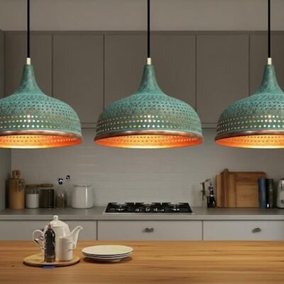 Handcrafted Copper Dome Pendant Light: Moroccan Rustic Chandelier Handcrafted Copper Dome Pendant Light: Moroccan Rustic Chandelier