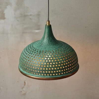 Handcrafted Copper Dome Pendant Light: Moroccan Rustic Chandelier Handcrafted Copper Dome Pendant Light: Moroccan Rustic Chandelier