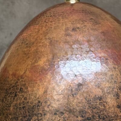 Hammered Copper Pendant Light: Vintage Farmhouse Kitchen Lighting