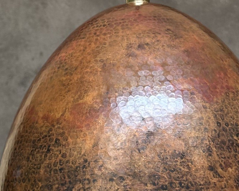 Hammered Copper Pendant Light: Vintage Farmhouse Kitchen Lighting