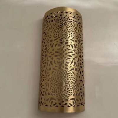 Moroccan Brass Wall Sconce β Handmade Rectangular Wall Light in Bronze, Copper or Silver Moroccan Brass Wall Sconce β Handmade Rectangular Wall Light in Bronze, Copper or Silver