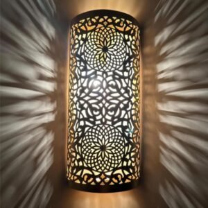 products-CopperorSilver5-300x300 Moroccan Brass Wall Sconce Shadow Casting Cylinder Lamp