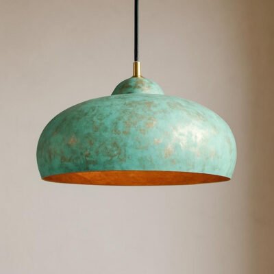 Oxidized Copper Pendant Light β Green Patina Brass Ceiling Lamp, Handmade Kitchen Island Lighting, Rustic Dining Room Decor Oxidized Copper Pendant Light β Green Patina Brass Ceiling Lamp, Handmade Kitchen Island Lighting, Rustic Dining Room Decor