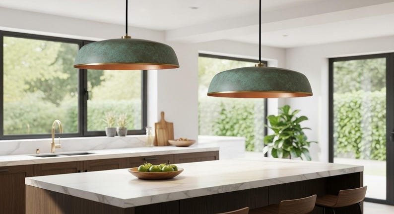 Copper Dome Lamp Patina, Patina Rustic Hanging Lamp, Handmade Green Patina Light, Dining Room Light Fixture, Bohemian Home Decor Copper Dome Lamp Patina, Patina Rustic Hanging Lamp, Handmade Green Patina Light, Dining Room Light Fixture, Bohemian Home Decor