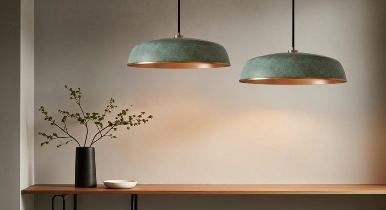 Copper Dome Lamp Patina, Patina Rustic Hanging Lamp, Handmade Green Patina Light, Dining Room Light Fixture, Bohemian Home Decor Copper Dome Lamp Patina, Patina Rustic Hanging Lamp, Handmade Green Patina Light, Dining Room Light Fixture, Bohemian Home Decor