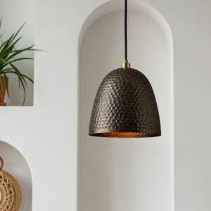 products-DomeLampshades_IndustrialCopper7-300x300 Hammered Dark Copper Bell Pendant Light Dome Lampshade