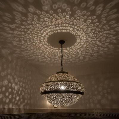 Handmade Moroccan Brass Pendant Light: Exotic Home Decor Handmade Moroccan Brass Pendant Light: Exotic Home Decor