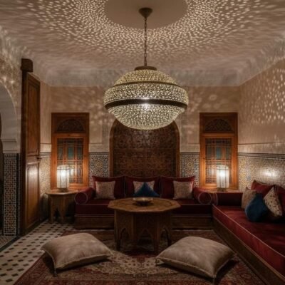 Handmade Moroccan Brass Pendant Light: Exotic Home Decor Handmade Moroccan Brass Pendant Light: Exotic Home Decor