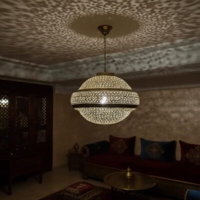 Handmade Moroccan Brass Pendant Light: Exotic Home Decor Handmade Moroccan Brass Pendant Light: Exotic Home Decor