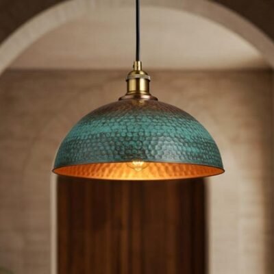 Handmade Moroccan Copper Pendant Light: Farmhouse Kitchen Lighting