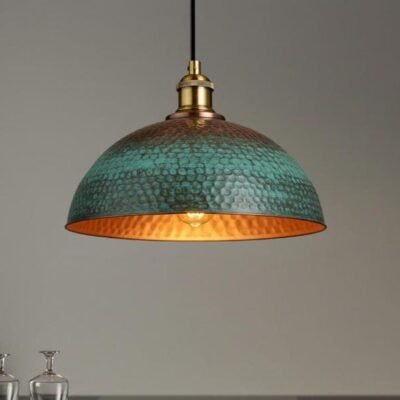Handmade Moroccan Copper Pendant Light: Farmhouse Kitchen Lighting