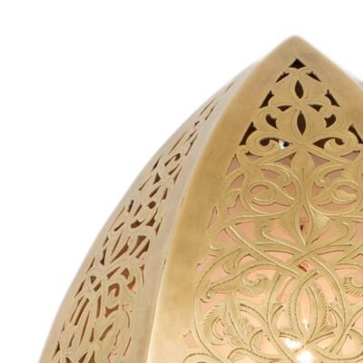 Moroccan Brass Wall Sconce Diamond Shape, Intricate Cutout Brass Light, Artisan Wall Lamp, Unique Brass Fixture, Geometric Sconce Decor