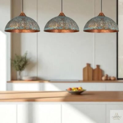 Industrial Copper Pendant Light, Green Patina Copper Pendant Light, Oxidized Copper Island Kitchen Lighting, Rustic chandelier Industrial Copper Pendant Light, Green Patina Copper Pendant Light, Oxidized Copper Island Kitchen Lighting, Rustic chandelier