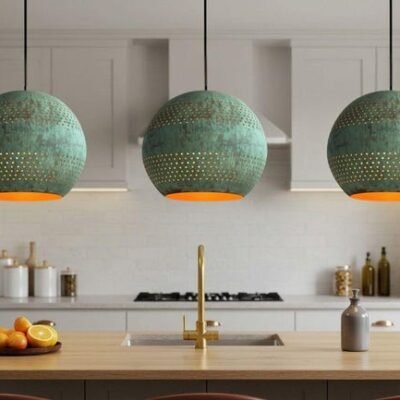 Handmade Moroccan Copper Pendant Light: Hammered Dome Ceiling Lamp Handmade Moroccan Copper Pendant Light: Hammered Dome Ceiling Lamp