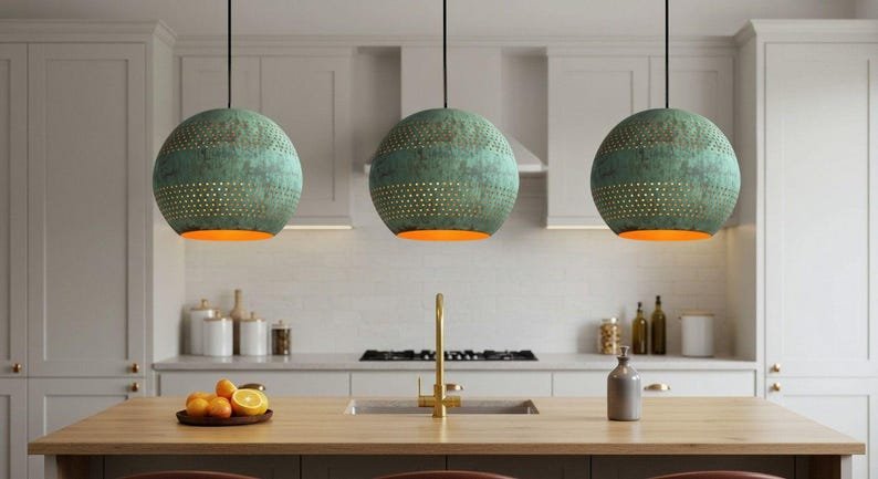 Handmade Moroccan Copper Pendant Light: Hammered Dome Ceiling Lamp Handmade Moroccan Copper Pendant Light: Hammered Dome Ceiling Lamp