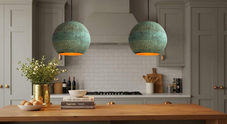 Handmade Moroccan Copper Pendant Light: Hammered Dome Ceiling Lamp Handmade Moroccan Copper Pendant Light: Hammered Dome Ceiling Lamp