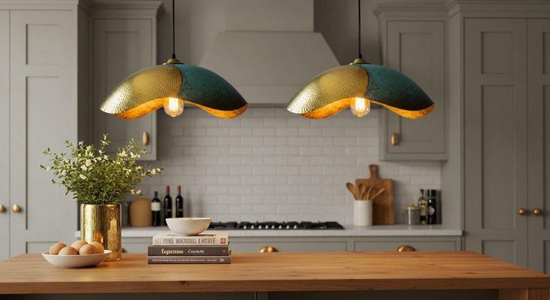 Handmade Moroccan Copper Pendant Light: Perforated Dome Lamp Handmade Moroccan Copper Pendant Light: Perforated Dome Lamp