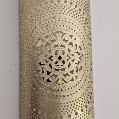 Moroccan Brass Wall Sconce: Handmade Wall Lamp Moroccan Brass Wall Sconce: Handmade Wall Lamp