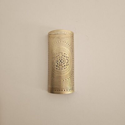 Moroccan Brass Wall Sconce: Handmade Wall Lamp Moroccan Brass Wall Sconce: Handmade Wall Lamp