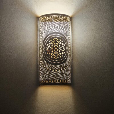 Moroccan Brass Wall Sconce: Handmade Wall Lamp Moroccan Brass Wall Sconce: Handmade Wall Lamp