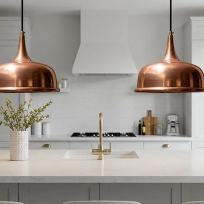 Handmade Copper Dome Pendant Modern Ceiling Light