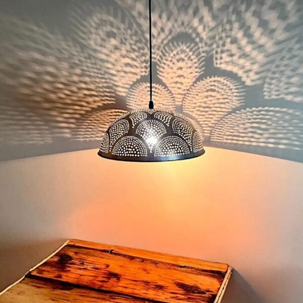 products-HangingLamp5 Perforated Moroccan Dome Pendant Light