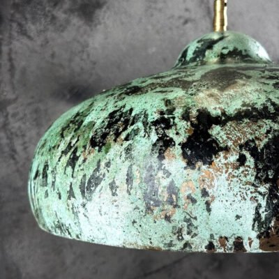 Oxidized Copper Kitchen Island Lighting , Green Patina Pendant Light Oxidized Copper Kitchen Island Lighting , Green Patina Pendant Light