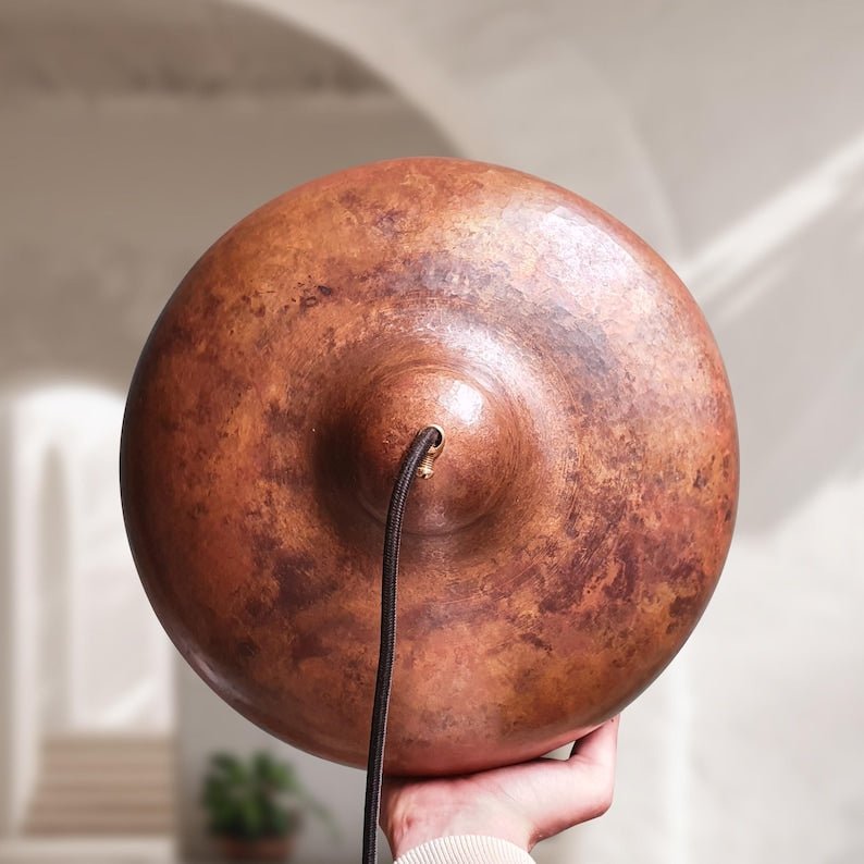 Hammered Copper Dome Pendant Light: Oxidized Kitchen Island Lighting Hammered Copper Dome Pendant Light: Oxidized Kitchen Island Lighting